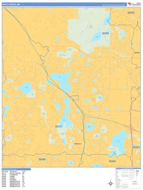 Maple Grove, MN city map