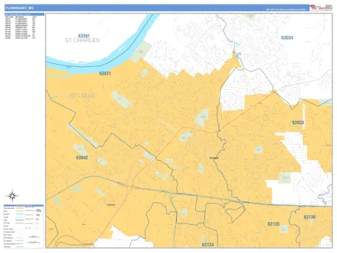 Florissant, MO city map