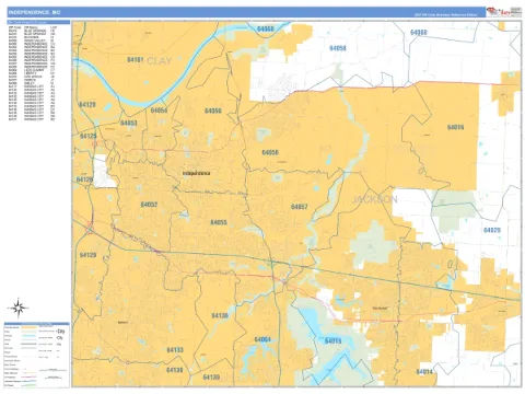 Independence, MO city map