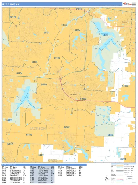 Lee's Summit, MO city map
