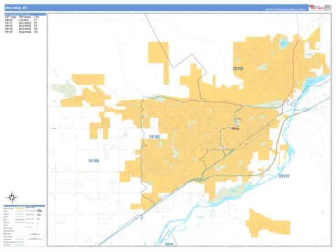 Billings, MT city map