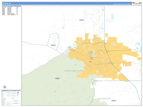 Helena, MT city map