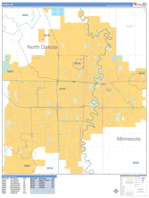 Fargo, ND city map