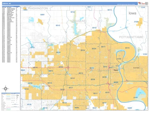 Omaha, NE city map