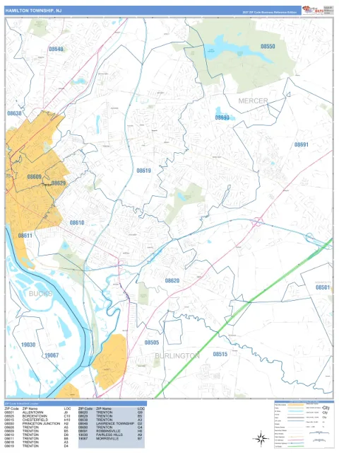Hamilton, NJ city map