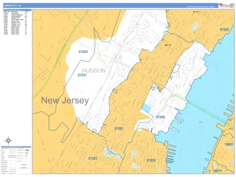 Union City, NJ city map