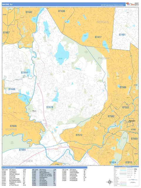 Wayne, NJ city map