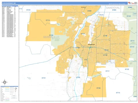Albuquerque, NM city map