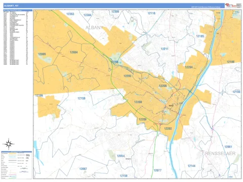Albany, NY city map
