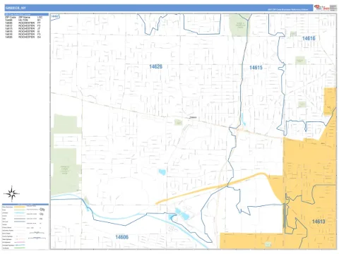 Greece, NY city map