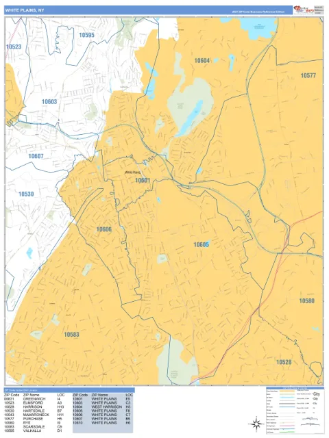 White Plains, NY city map