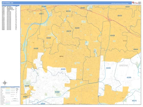 Kettering, OH city map