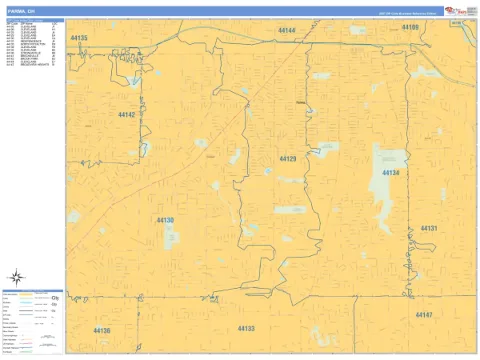 Parma, OH city map