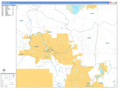 Warren, OH city map