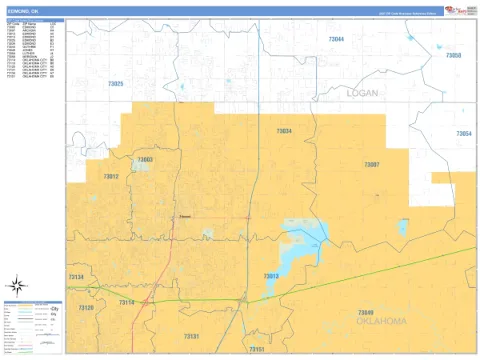 Edmond, OK city map
