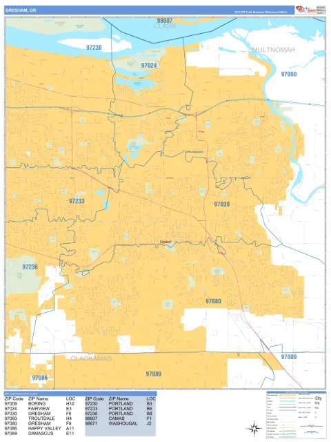 Gresham, OR city map