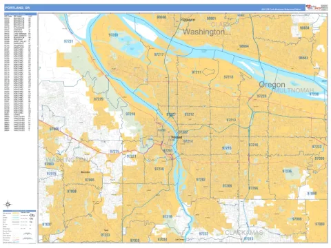Portland, OR city map