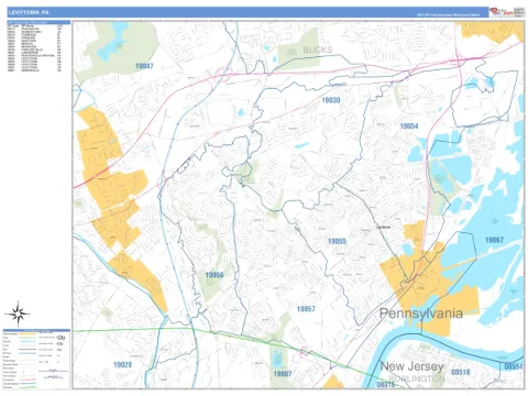 Levittown, PA city map