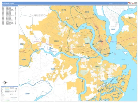 Charleston, SC city map