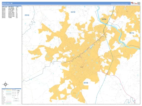 Rock Hill, SC city map