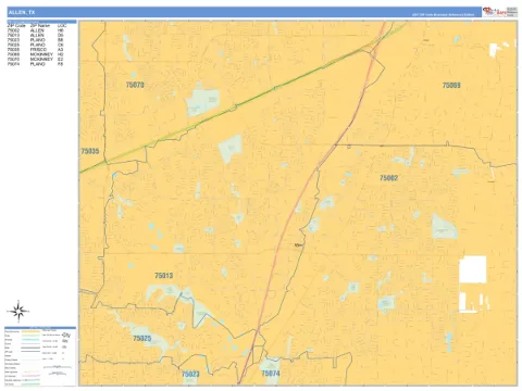Allen, TX city map