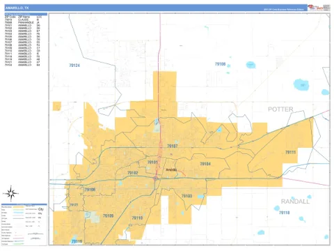 Amarillo, TX city map