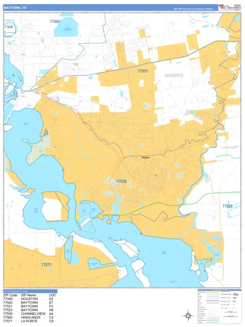 Baytown, TX city map