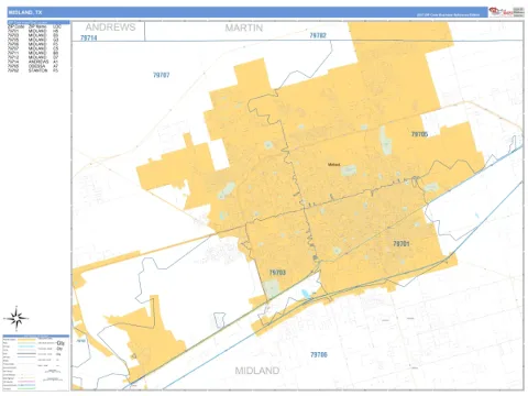 Midland, TX city map