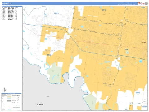 Mission, TX city map