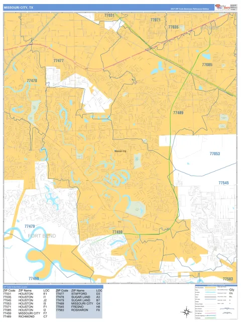 Missouri City, TX city map