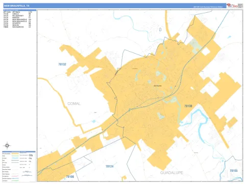 New Braunfels, TX city map