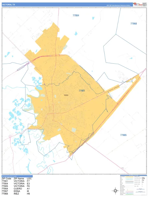 Victoria, TX city map