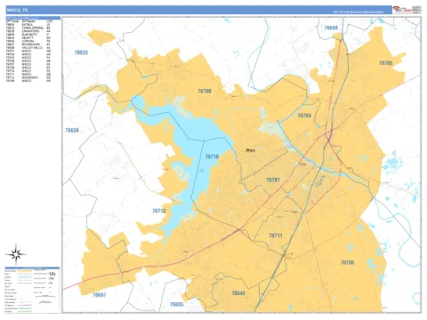 Waco, TX city map