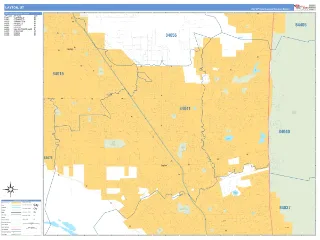 Layton, UT Business Reference style ZIP Code wall map