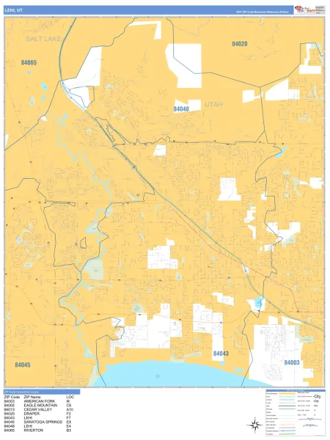 Lehi, UT city map