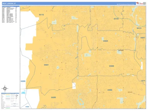 West Jordan, UT city map
