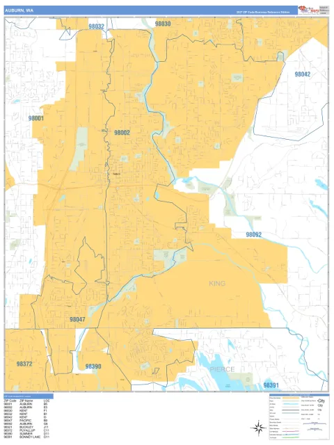 Auburn, WA city map