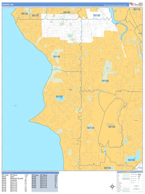 Burien, WA city map