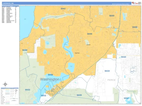 Lakewood, WA city map