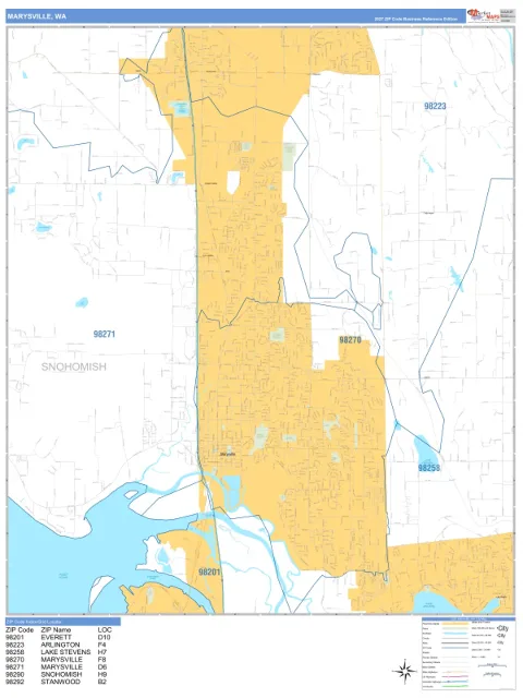 Marysville, WA city map