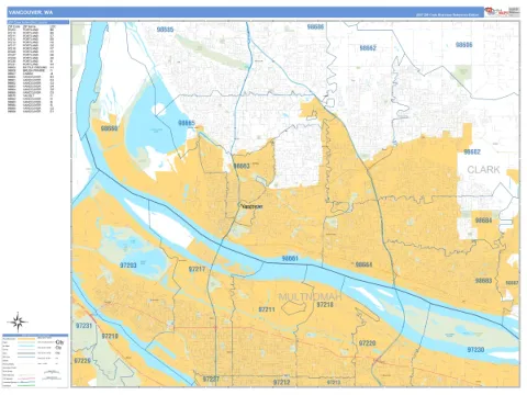 Vancouver, WA city map
