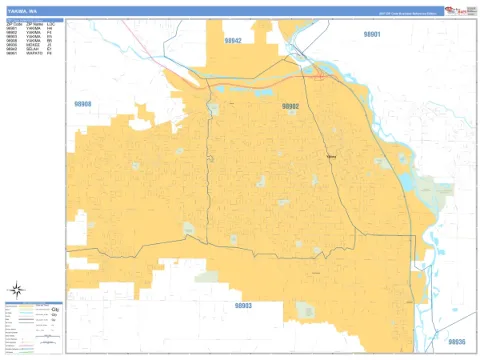 Yakima, WA city map