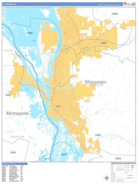 La Crosse, WI city map