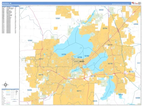 Madison, WI city map