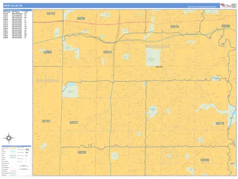 West Allis, WI city map
