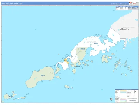 Aleutians East County, AK map