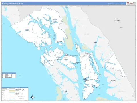 Hoonah-Angoon County, AK map