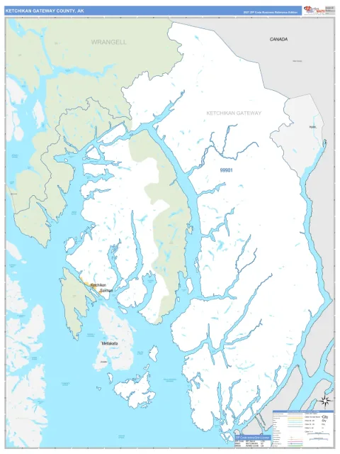 Ketchikan Gateway County, AK map