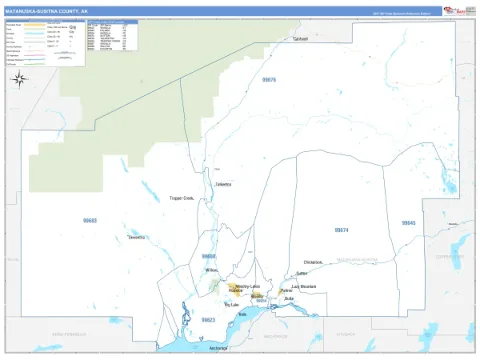 Matanuska-Susitna County, AK map