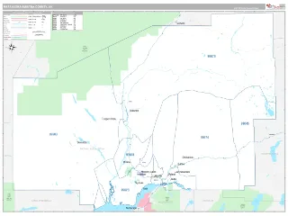 Matanuska-Susitna County, AK Classic style ZIP Code wall map
